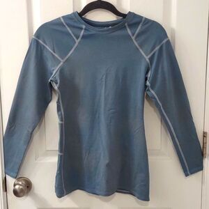Tommie Copper Pro-Grade Long Sleeve Soft Blue Support Shirt Size L